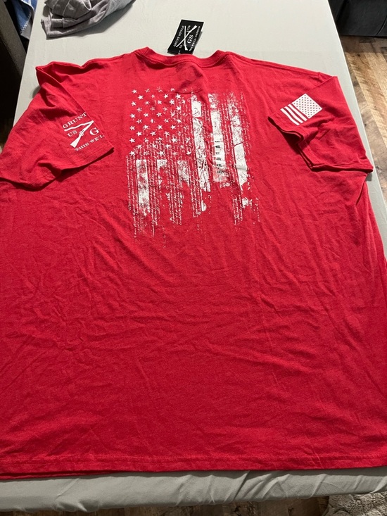 Men's Red Grunt Style 4X 1776 Graphic Short Sleeve Shirt - Picture 3 of 5